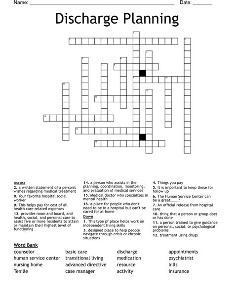 crossword discharge